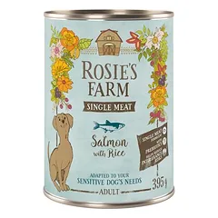 Rosie's Farm Single Meat Adult drėgnas maistas šunims 6 x 395 g, 200 - 399 g — 3 nuotrauka