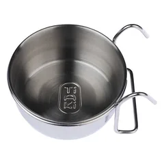 TIAKI užkabinamas nerūdijančio plieno dubenėlis narvams, 140 ml / Ø 7,5 cm — 5 nuotrauka
