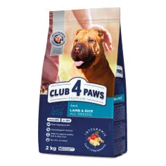 Club 4 Paws Lamb & Rice sausas pašaras su ėriena ir ryžiais šunims