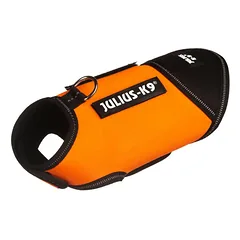 Julius - K9 IDC Neopreno šuns striukė Oranžinė - neopreno striukė šunims, oranžinė su juoda, 2 — 5 nuotrauka