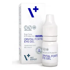 VetExpert Ophtal Forte akių gelis šunims ir katėms, 7 ml parduotuvėje vetprekes.lt