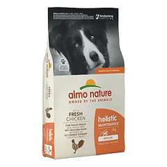 Almo Nature Holistic Maintenance M Vista sausas maistas suaugusiems šunims ar vistas mėsa, 12 kg