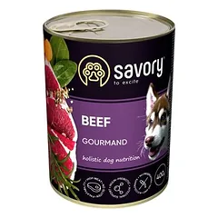 Savory drėgnas maistas šunims su jautiena, 200 - 399 g — 2 nuotrauka