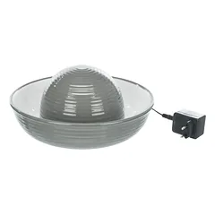 Trixie Vital Flow Ceramic automatinis girdymo fontanėlis šunims ir katėms, 1.5 l, ø 28 x 12 cm, pilka/balta — 2 nuotrauka