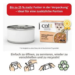 Catit Cuisine troškinys, drėgnas maistas katėms 12 x 95 g — 3 nuotrauka