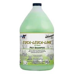 Double K Euca - Leuca - Šampūnas - eukalipto šampūnas sudirgusiai šunų, kačių ir arklių odai, koncentratas 1:6, Lime / 473ml — 2 nuotrauka