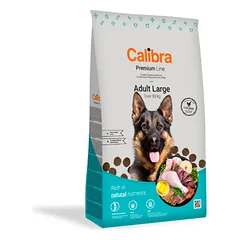 CALIBRA Dog Premium Line Adult Large sausas maistas suaugusiems didelių veislių šunims su vištiena, 3 kg 