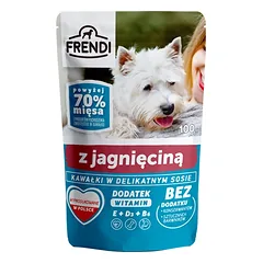 Frendi- Mėsos gabalėliai švelniame padaže su ėriena 100g. nuotrauka