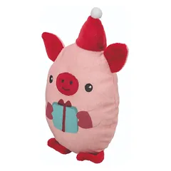 Trixie Xmas Pig Plush Kalėdinis pliušinis žaislas šunims, 19 cm — 2 nuotrauka
