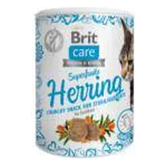 Brit Care Cat Superfruits Herring begrūdis skanėstas katėms, 100 g