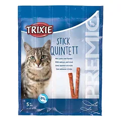 TRIXIE  PREMIO Stick Quintett, salmon-trout, skanėstas katėms, 5x5 g