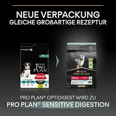 PURINA PRO PLAN Medium Puppy Sensitive Digestion su ėriena ir ryžiais, sausas maistas šuniukams, > 10 kg — 4 nuotrauka