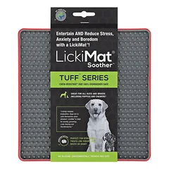 LickiMat Tuff Soother - laižymo kilimėlis šunims, pakeltas raštas, Zielony / Twarda — 5 nuotrauka