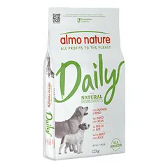 Almo Nature Daily Dog All Breeds liellops un rīsi 12 kg