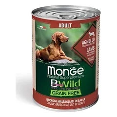 Monge Bwild adult konservai šunims su ėriena 400 g