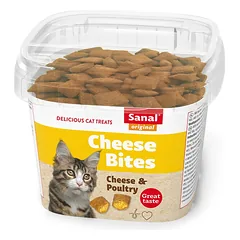 Sanal Cheese Bites Cup pašaro papildas katėms 75 g