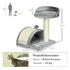 Katinų draskyklė 46 cm — 3 nuotrauka