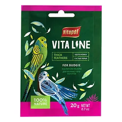 Vitapol Vita Line sėklų mišinys šėrimosi laikotarpiui, papildomas pašaras paukščiams, skirtas banguotosioms papūgėlėms, 20 g