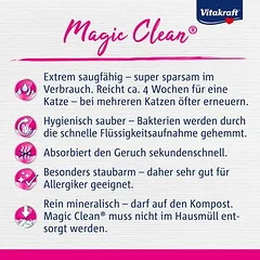 Vitakraft Magic Clean silikatinis kraikas katėms, 5 l — 3 nuotrauka