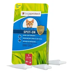 Bogar Protect lašai katėms nuo erkių ir blusų 3×0,7ml S