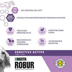 Bozita Robur Sensitive Grain Free Active su ėriena – be vištienos, sausas maistas šunims, 3 - 4,9 kg — 4 nuotrauka