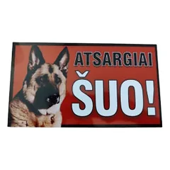 Informacinė lentelė (atsargiai šuo)