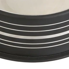 zooplus Exclusive Silver Line nerūdijančio plieno dubenėlis katėms, matinis juodas, 200 ml, Ø 15 cm — 3 nuotrauka