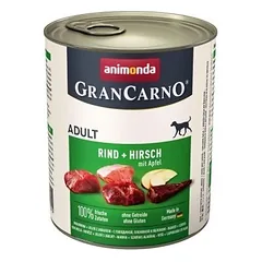 Animonda Grancarno konservai šunims su jautiena, elniena ir obuoliais 6x 800g