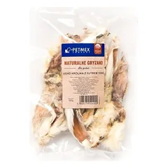 PETMEX Triušio ausys su kailiu 100 g