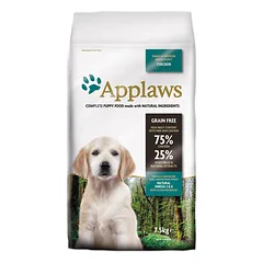 APPLAWS Dog Dry Puppy Chicken Small & Medium Breed sausas maistas jauniems šunims su vištiena, 7,5kg