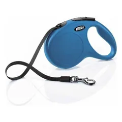 Flexi New Classic M automatinis pavadys mėlynas, 5 m, juostelė