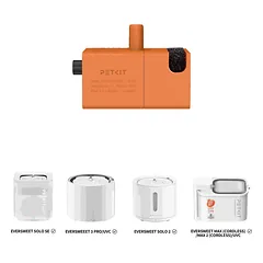 Belaidis siurblys PETKIT, Oranžinis, 82 × 75 × 102 mm — 2 nuotrauka
