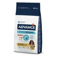 ADVANCE Sensitive Medium & Maxi sausas pašaras su lašiša ir ryžiais šunims