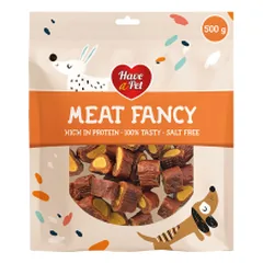 HAP Meat Fancy jautienos ir menkės skanėstai šunims, 500 g