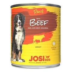 Josera JosiDog paštetas su jautiena, drėgnas maistas šunims 800 g parduotuvėje 1petshop.lt