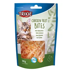Trixie PREMIO Chicken Filet Bites, skanėstas katėms vištienos kąsneliai 50 g
