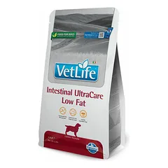Farmina Vet Life Dog Intestinal Ultracare Low Fat, veterinarinis maistas šunims 1,5 kg