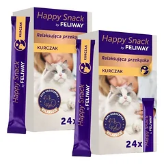 FELIWAY Happy Snack Chicken 48x15 g su vištiena, atpalaiduojanti užkandis visiems katėms