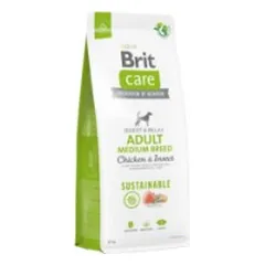 Brit Care Sustainable Adult Medium Breed Chicken&Insect sausas pašaras šunims su vištiena ir vabzdžiais 12 kg