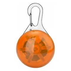 LED Šuns Antkaklio Pakabukas Oranžinis 3cm CR2032 3V