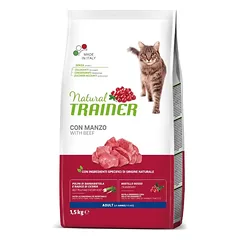 NATURAL TRAINER CAT ADULT BEEF su jautiena 300g. – 1,5kg.