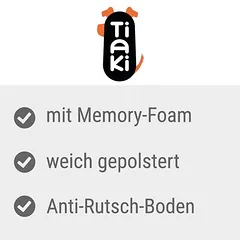 TIAKI čiužinys šunims Memory Foam, smėlio spalvos, Mažiems 5–10 kg — 4 nuotrauka