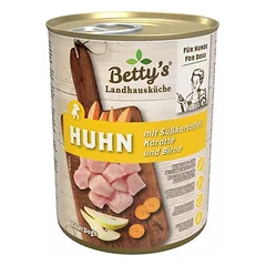 Betty's Landhausküche -Hund- su vištiena ir batatais, drėgnas maistas šunims, Vištiena su batatais 6 x 800g — 2 nuotrauka