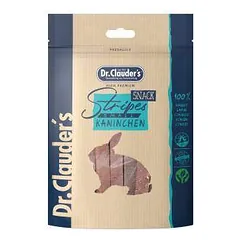 Dr. Clauders Stripes Snack Kaninchen skanėstas šunims ir katėms juostelėmis su triušiena, 80 g