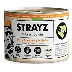 STRAYZ drėgnas maistas katėms BIO 8 x 200 g, 200 - 399 g — 3 nuotrauka