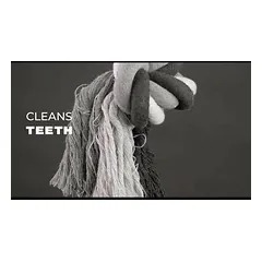 Holland Dental Floss Toss Extreme Rope Sling - didelis kamuolys ant virvės dideliems šunims, pagamintas iš dantų siūlo., 70cm — 2 nuotrauka