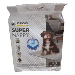 Vienkartinės palutės Super Nappy 60 x 60 cm (10 vnt.)