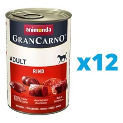 ANIMONDA GranCarno rinkinys su jautiena ir širdimis 12 x 800 g