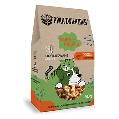 PAKA ZWIERZAKA Samo mėsko Krevetės liofilizuotas maistas šunims ir katėms 50 g