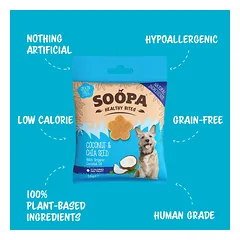SOOPA Kokosų ir Čija sėklų skanėstai šunims, Coconut & Chia Seed Dog Treats, 50g — 3 nuotrauka